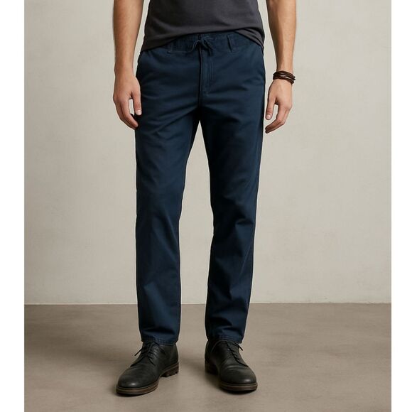 JOHN VARVATOS Star USA Blue Classic Straight Leg Chino Pants   Mens Size 33 - Picture 1 of 9